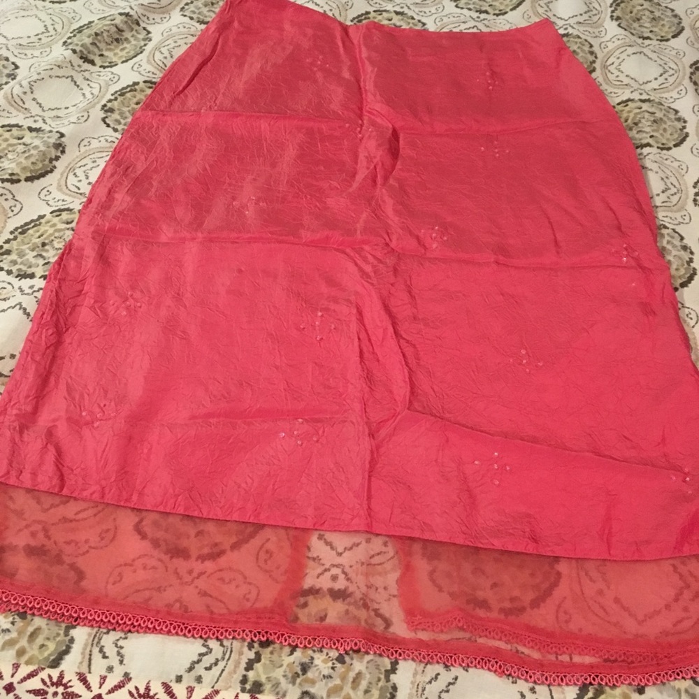Ladies Silk Skirt by Fork